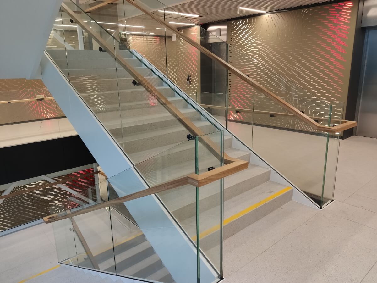 Industrial - Glass railings - A